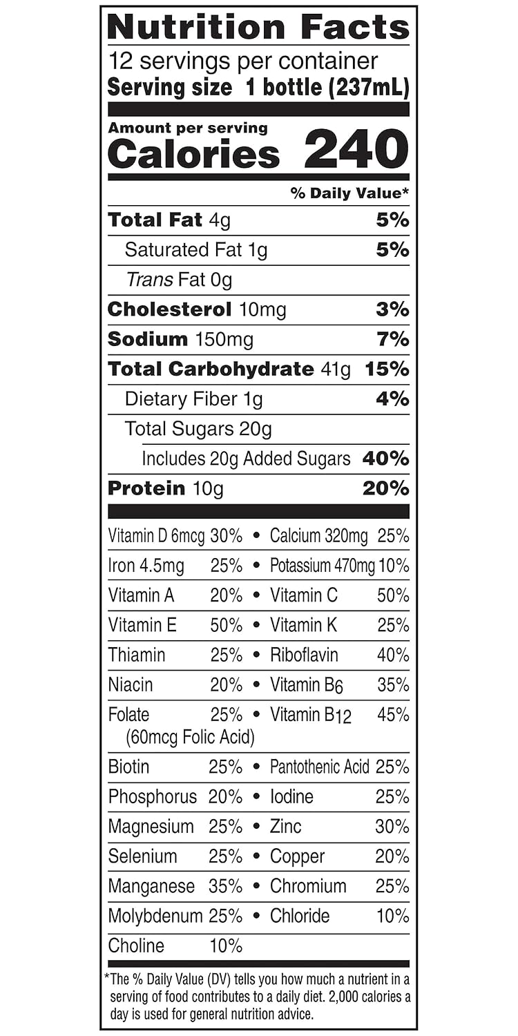BOOST Original Balanced Nutritional Drink, Very Vanilla, 8 oz Bottle, 24-Pack