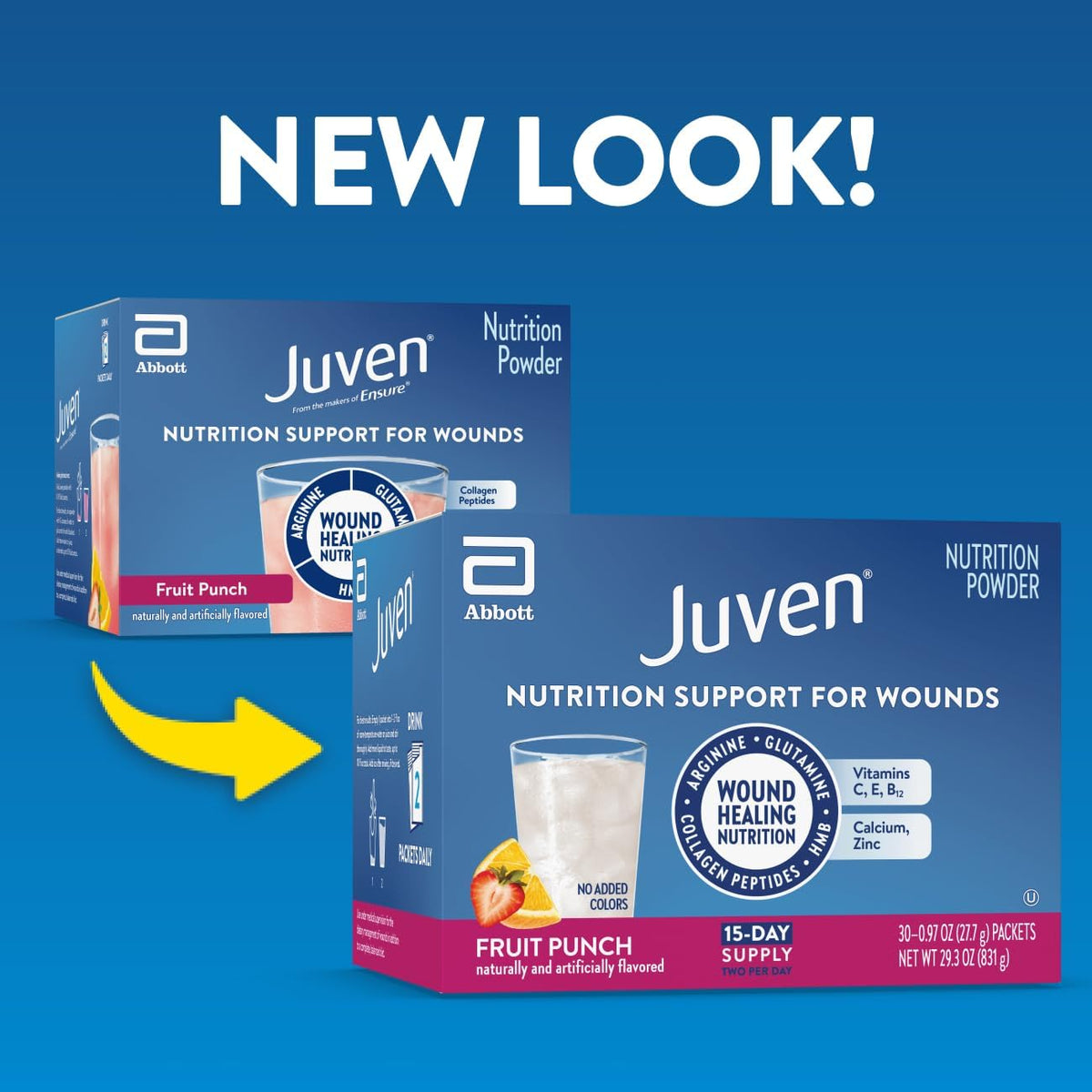 Juven Nutrition Support for Wound Healing, Fruit Punch, 30ct