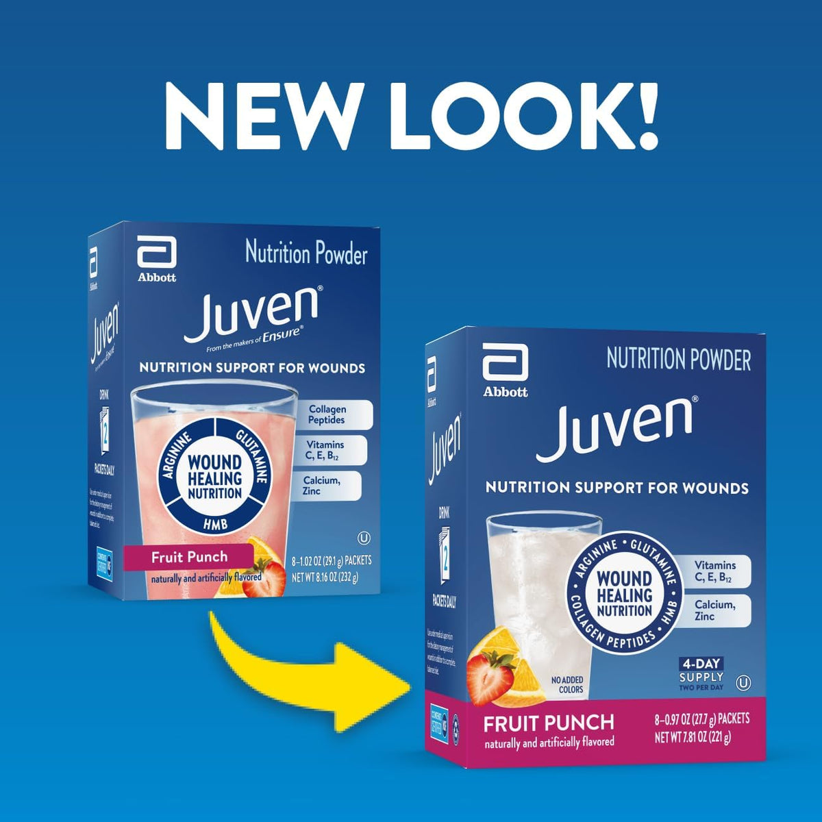 Juven Nutrition Support for Wound Healing, Fruit Punch, 48ct