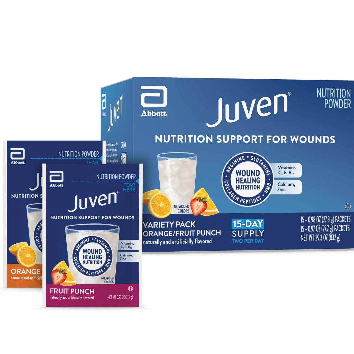Juven Nutrition Support for Wound Healing, Fruit Punch, 30ct