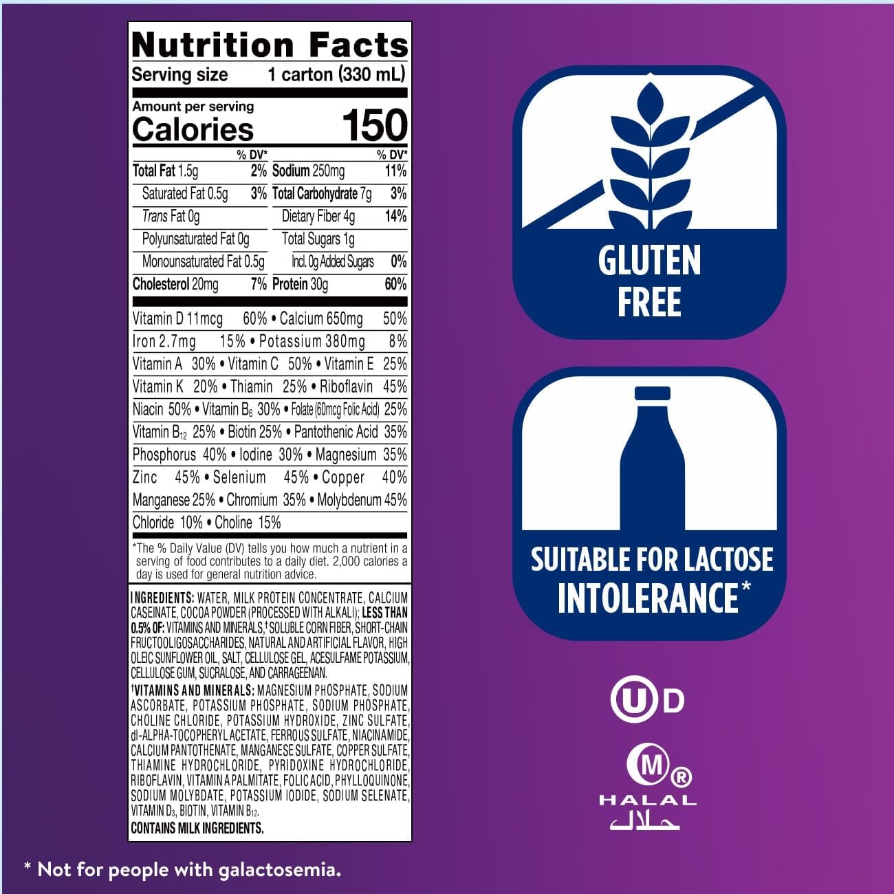 Ensure Max Protein Milk Chocolate Shake, 30g High Protein, 12 Pack | 30g Protein to Support Muscle Health & Manage Hunger for Adults, Each Protein Shake has 1g Sugar, 150 Calories, 4g Fiber