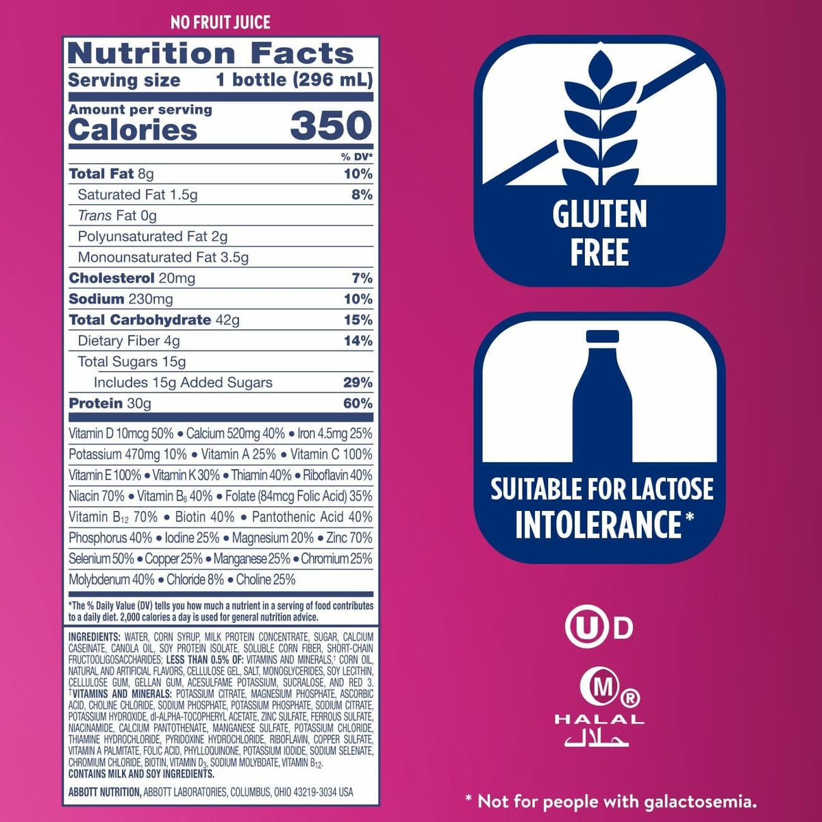 Ensure complete Strawberry Nutrition Shake, Complete, Balanced Meal Replacement, Ready to Drink, 30g Protein, 25 Vitamins & Minerals, 10 fl oz—24 Pack