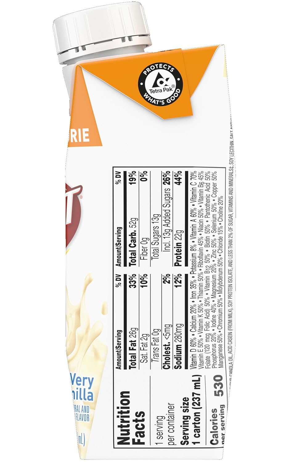 Boost Very High Calorie Nutritional Drink Duo, High Protein Nutrition Shake, Ready to Drink Nutrition Beverage, 4 Very Vanilla and 4 Creamy Strawberry, 8 Fluid Ounce (Variety Pack)