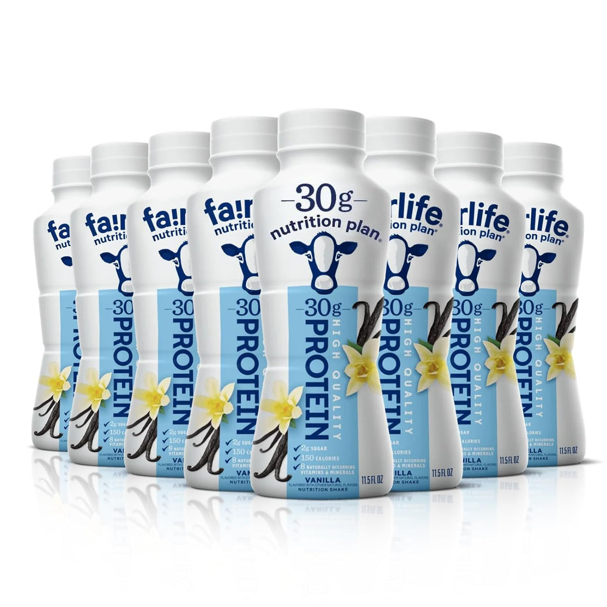 Nutrition Plan - Vanilla High Protein Shake - 30g protein (8 Pack)