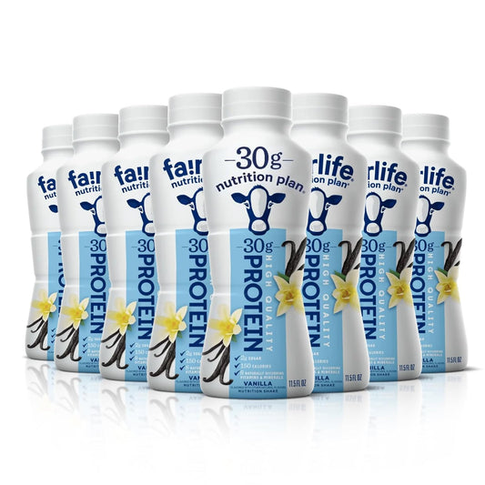 Nutrition Plan - Vanilla High Protein Shake - 30g protein (8 Pack)