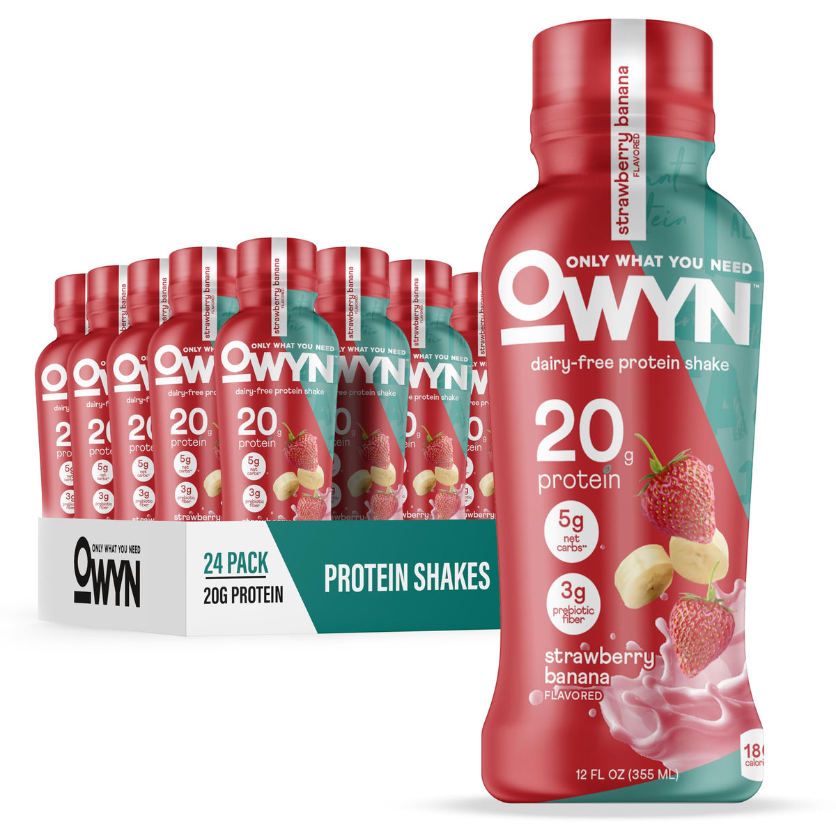 OWYN Only What You Need Cold Brew Coffee Flavored 20g Protein Shake, 12 Ct